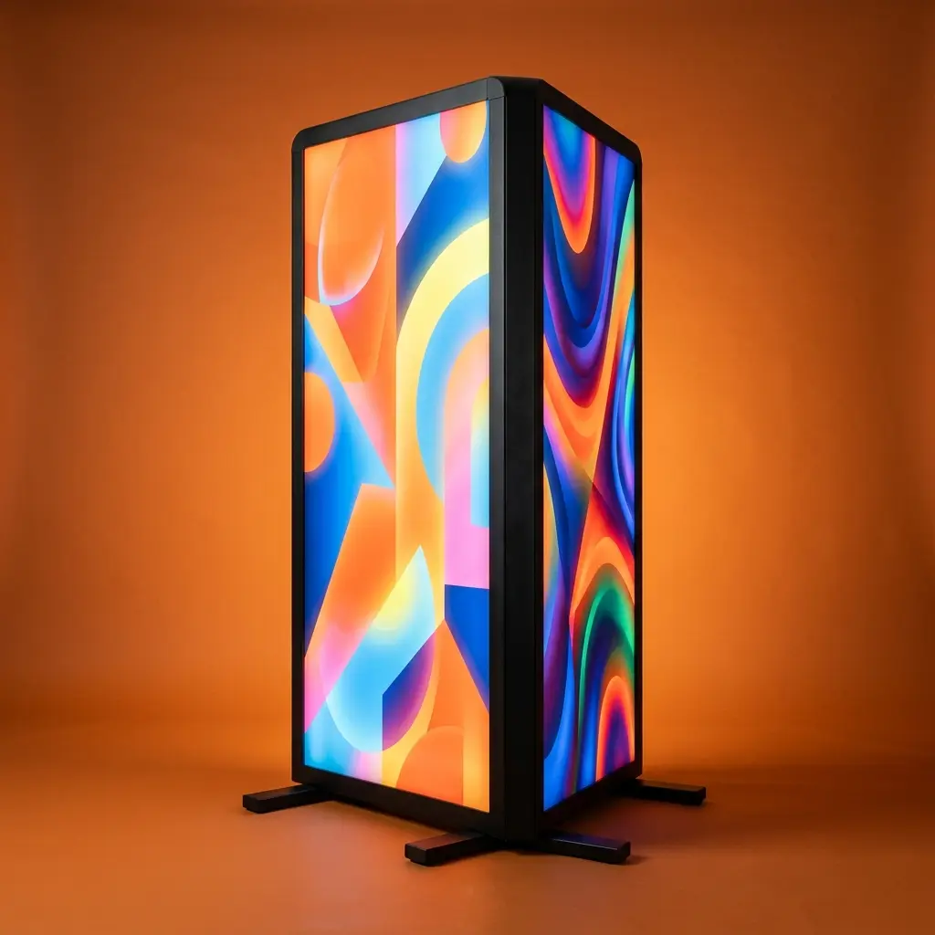Caja de luz doble cara