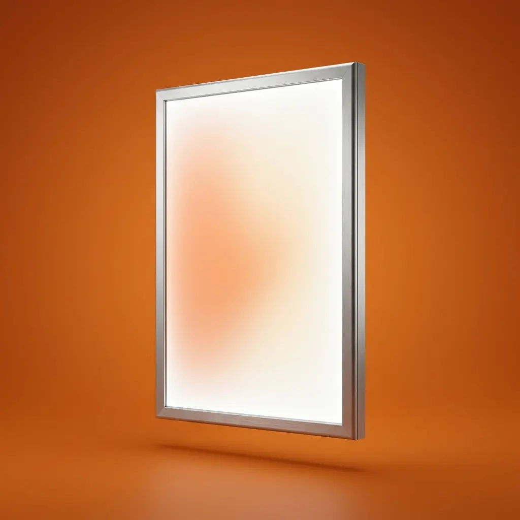 Caja de luz slim LED con marco de aluminio
